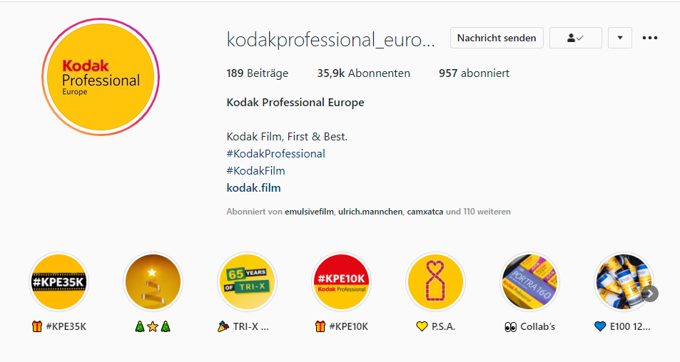 In Case You Wondered: Once Upon a Time on Instagram. Behind @kodakprofessional_europe